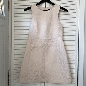 ✌🏼French Connection Cream A Line Quilted Dress 6
